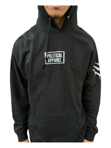 Black holographic sweatshirt - Political Apparel